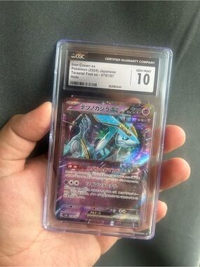 Pokemon Iron Crown ex Holo Graded Card - Purple Blue Pink